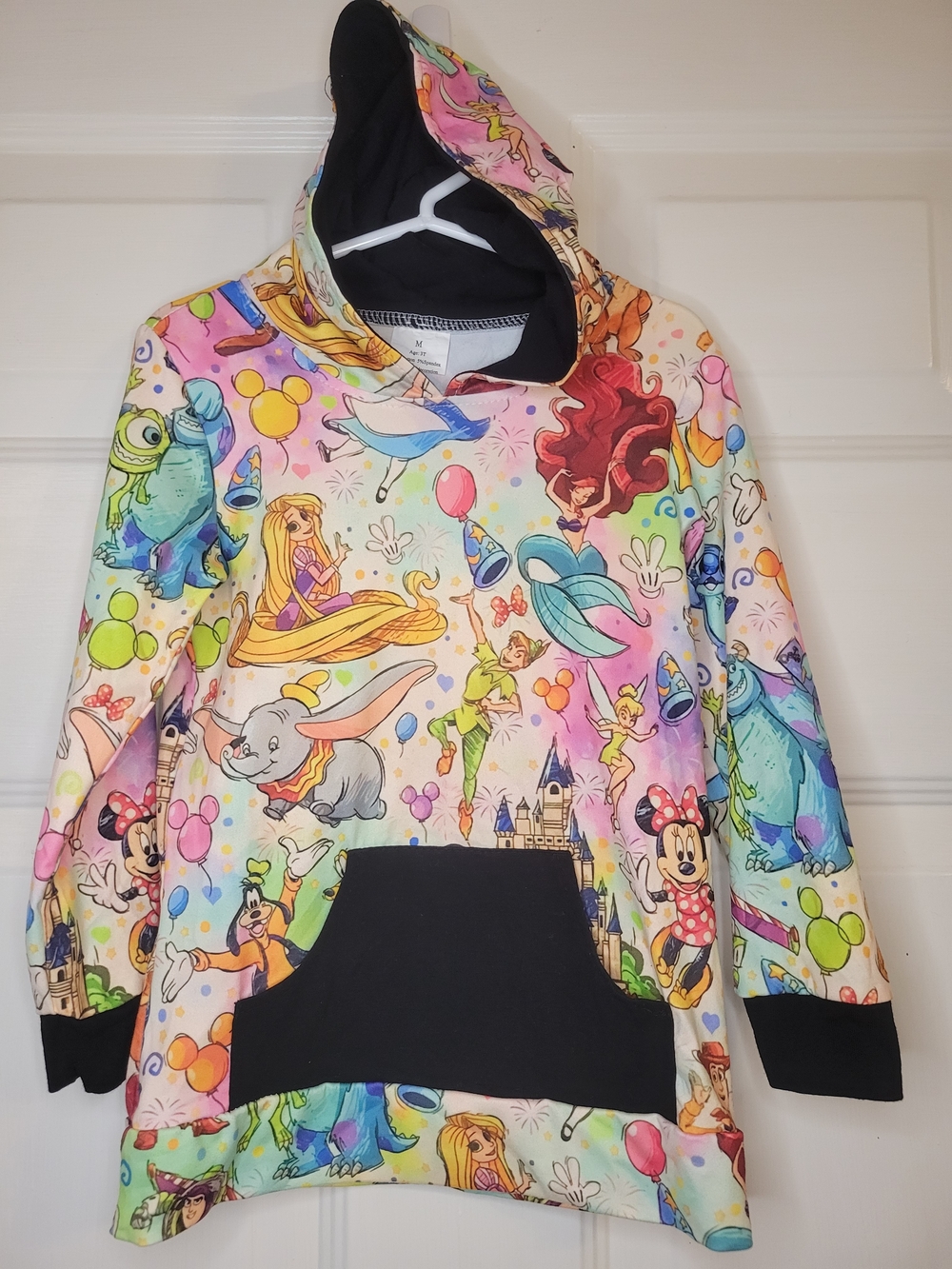 Boutique Multicolor Disney Themed Character Hoodie - Black Pocket - Picture 2 of 8